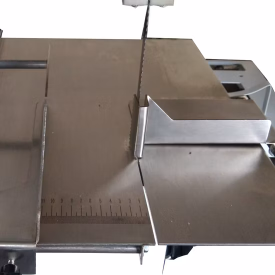 1.1 kW 標準肉バンドソー、鋸刃張力調整可能、200 kg/h 食肉市場、鹿処理および加工工場用
